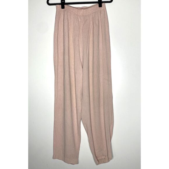 Casablanca Pink High Waist Textured Pant Women's Size Large - Picture 1 of 9